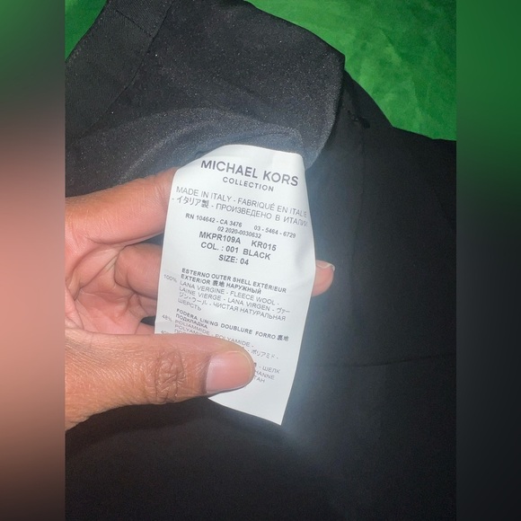 Michael Kors Collection Black Side Slit Midi 100% Wool Skirt size 4 - Picture 7 of 8